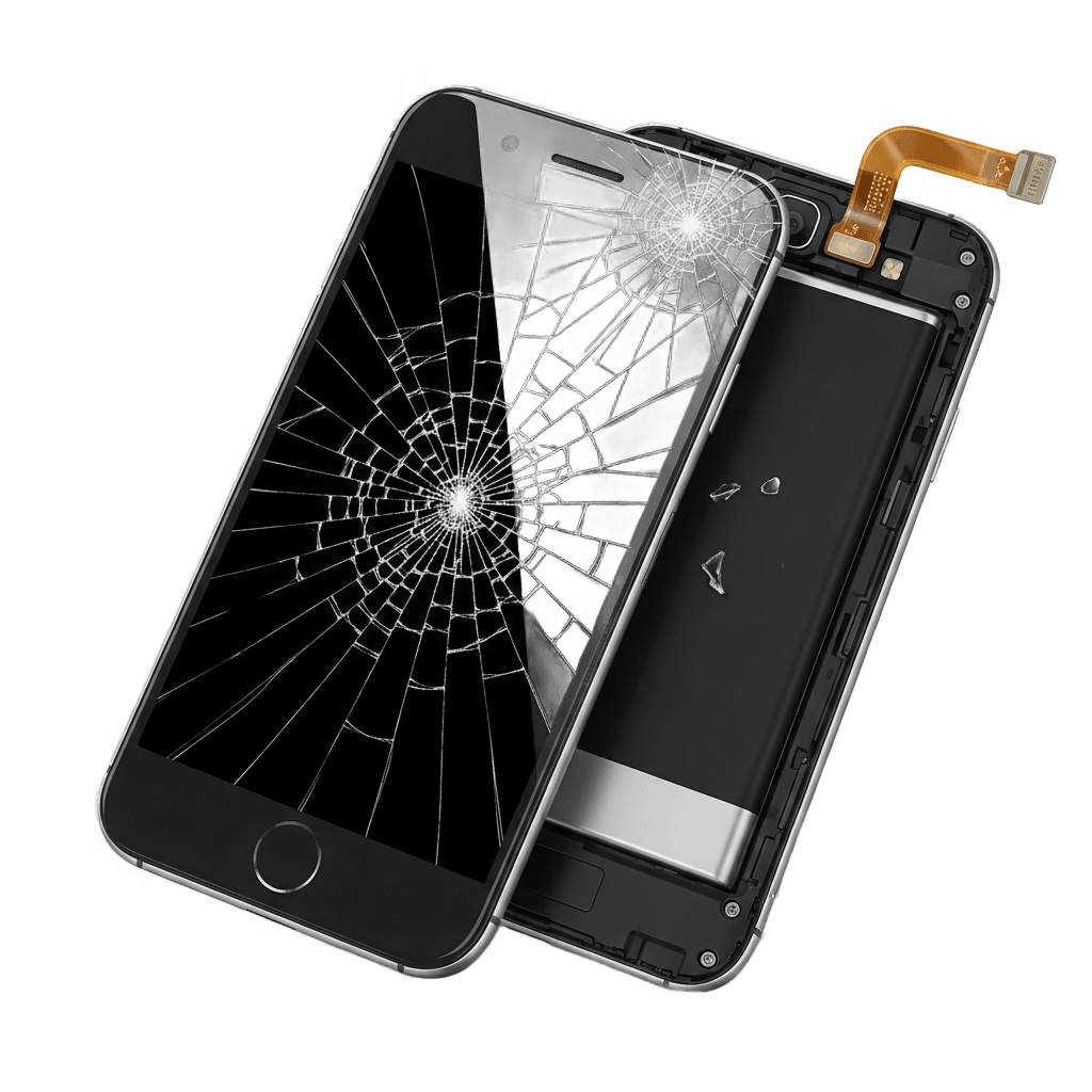 broken smartphoneの透過PNG画像素材 (背景透過クリッピング済み) - Free Transparent PNG broken smartphone Illustration for Commercial Use