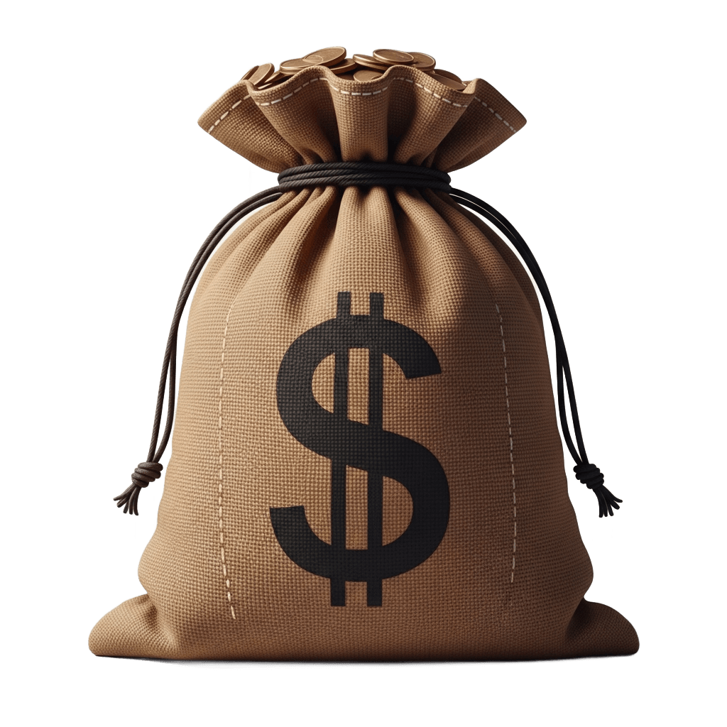 money bagの透過PNG画像素材 (背景透過クリッピング済み) - Free Transparent PNG money bag Illustration for Commercial Use