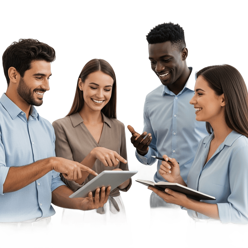 team of office workersの透過PNG画像素材 (背景透過クリッピング済み) - Free Transparent PNG team of office workers Illustration for Commercial Use