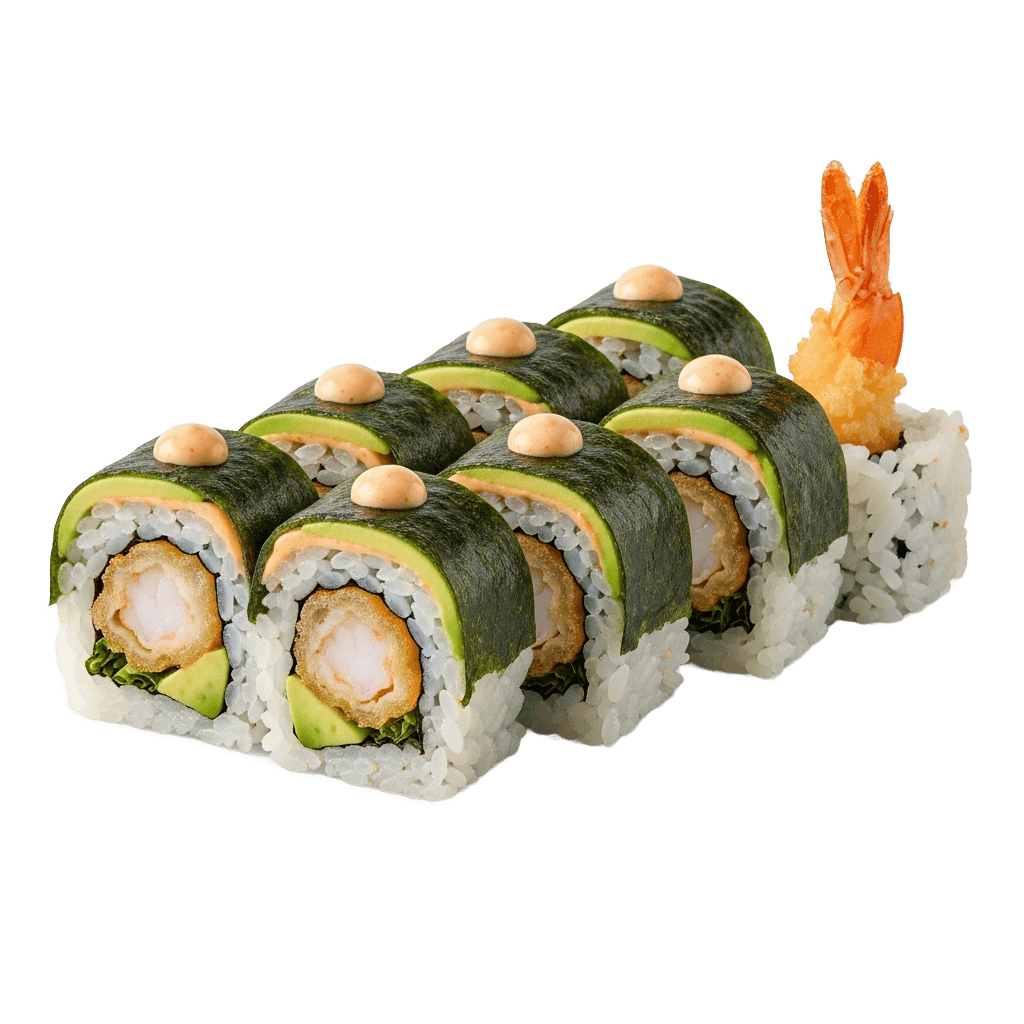 Shrimp Tempura Roll - カテゴリ: sushi (Japanese Assets) - 高品質透過PNG画像素材 | Free Transparent PNG Shrimp Tempura Roll