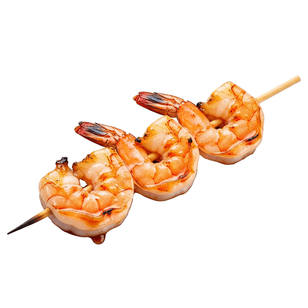Shrimp Yakitori - カテゴリ: yakitori (Japanese Assets) - 高品質透過PNG画像素材 | Free Transparent PNG Shrimp Yakitori